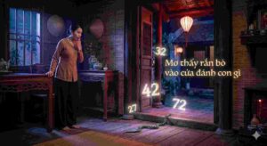 Mơ thấy rắn bò vào cửa đánh con gì