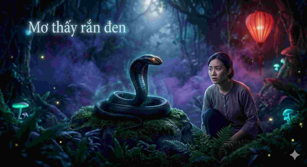 Mơ thấy rắn đen